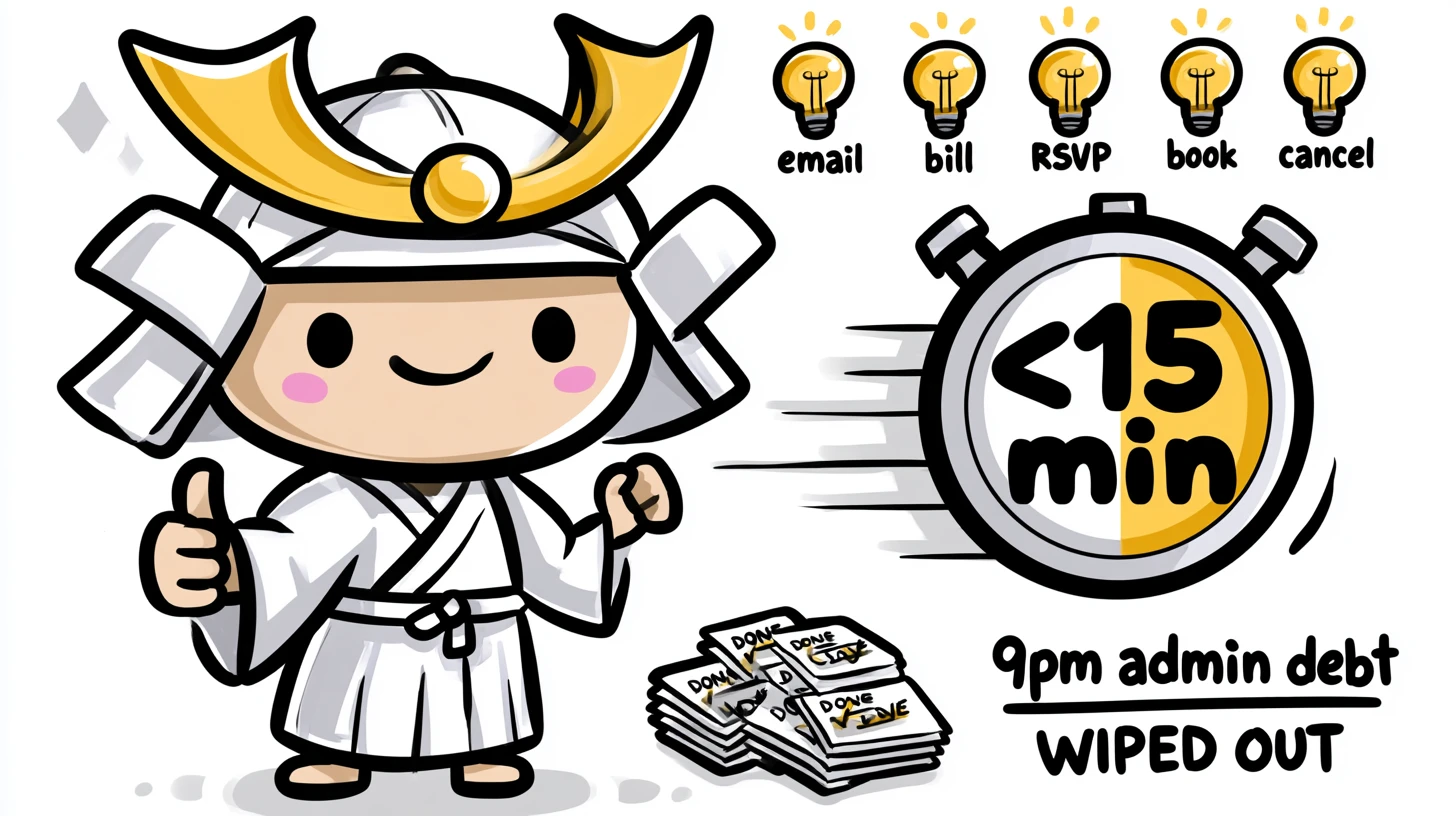 Quick Wins Mode: clear 8 admin tasks in 30 minutes